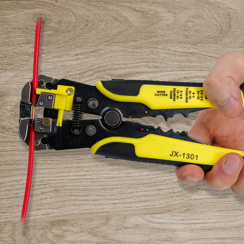 Kotto 8 Inch Self-Adjusting Wire Stripper & Cutting Pliers Tool Kit with Storage Bag - Image 5
